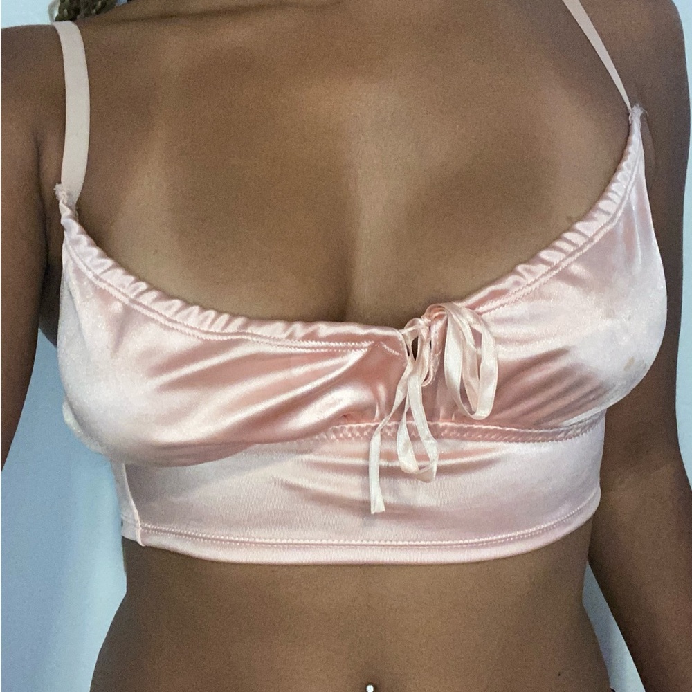 Forever 21 Blush Satin Bralette